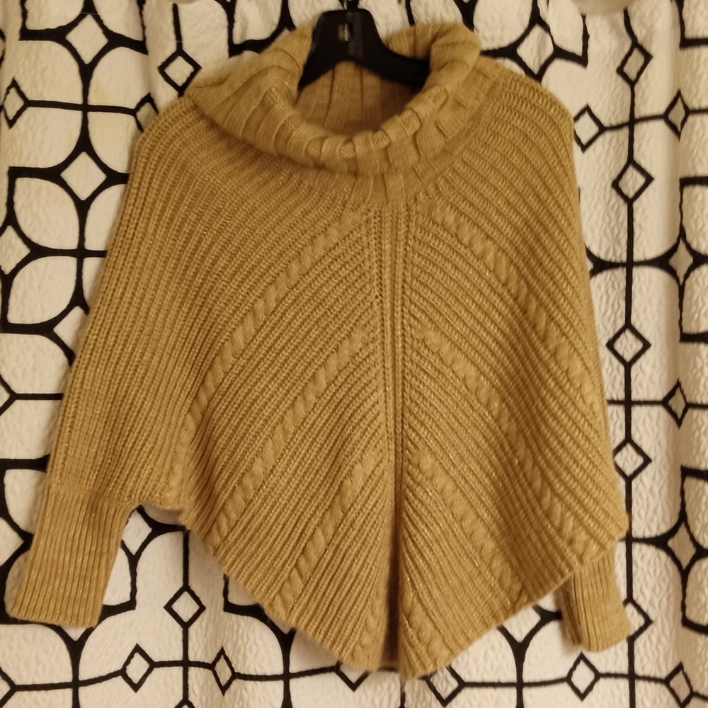 Cozy Tan Cable Knit Women's Sweater